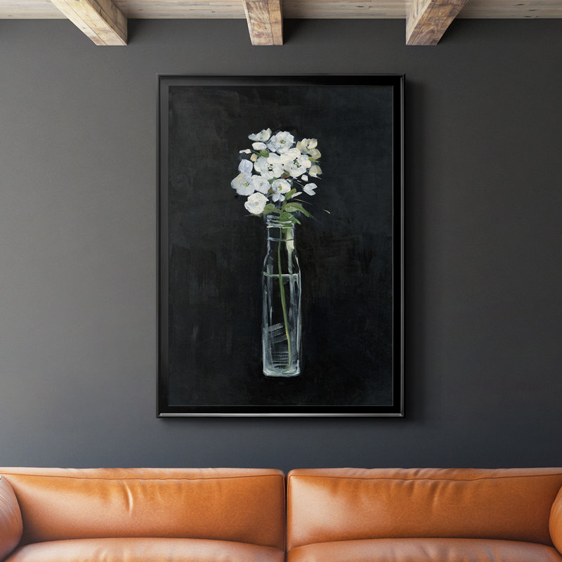 Reproduction encadrée sophistiquée de première qualité - prêt à accrocher, H 24,5 po x l 18,5 po x P 1 po, Noir