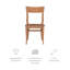 Chaise d'appoint en bois massif Alizet-1931512060