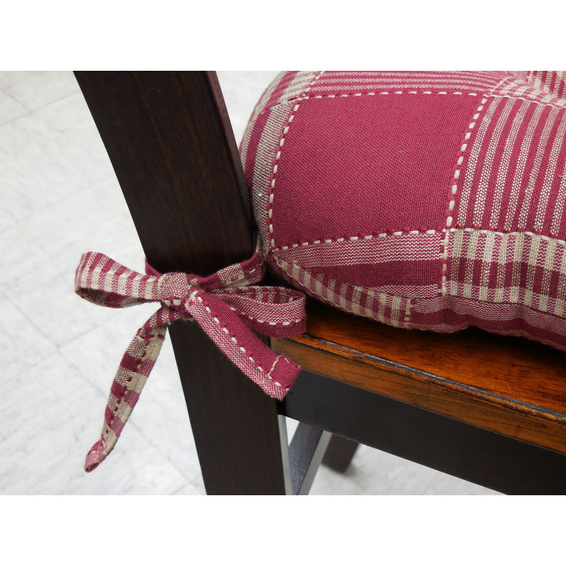 Outdoor 3'' Dining Chair Chair Pad, Brick Red