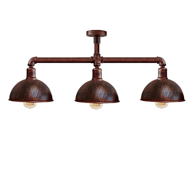 Cassander 3 - Light Pendant, Rustic Red