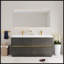 Meuble-lavabo autoportant avec lavabo et tiroirs à fermeture en douceur, gris cendre, comptoir en résine de pierre de 72 pouces pour les salles de bain modernes-637806311-637806331