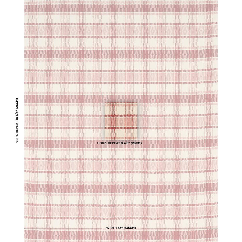 Heidi Check Fabric, Red