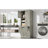 Tall Storage Cabinet With Adjustable Shelves, Large Flip-Out Basket & Enclosed Cabinets – For Bathroom, Living Room, Or Office, MDF Material With Aluminum Alloy Handles-657528746