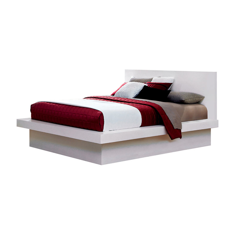 Ensemble de chambre à coucher avec commode 3 pièces Kelemen, Blanc, Grand