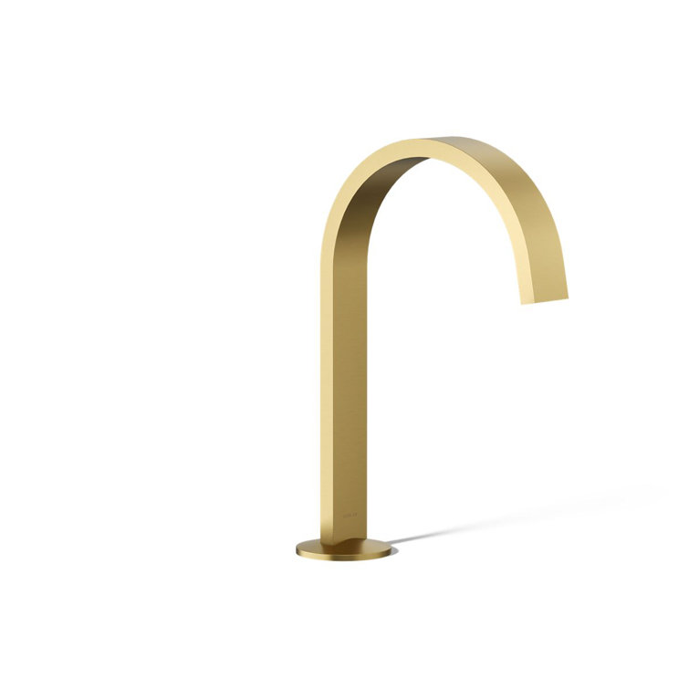 Components Bathroom Sink Spout With Ribbon Design