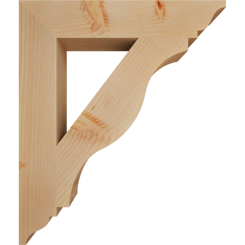 Support lisse 3 1/2 po x P 22 po x H 26 po, sapin Douglas, H 26 po x l 3,5 po x P 22 po, Douglas, Lisse