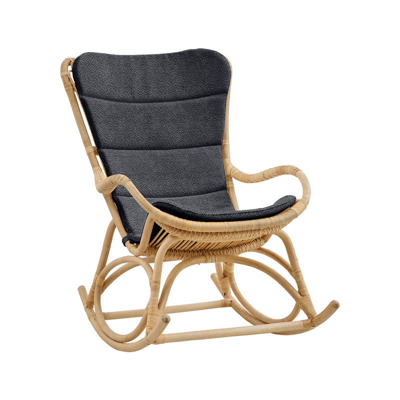 Chaise berçante Monet, Gris, Naturel / naturel