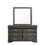Commode moderne à 6 tiroirs en bois gris-1519098159