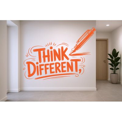 Pensez-y différents autocollants muraux, autocollant de motivation, travail d'équipe, décoration murale bureau