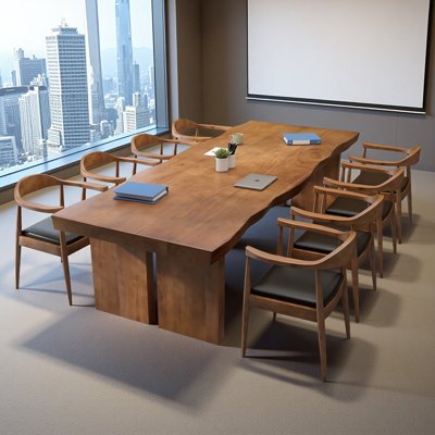 Simple Solid Wood Pine Conference Tables