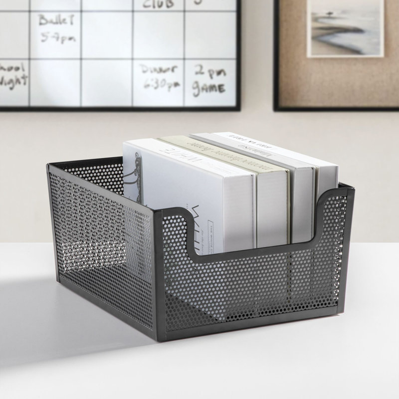 Panier 12 po x 10 po x 6 po, Noir mat