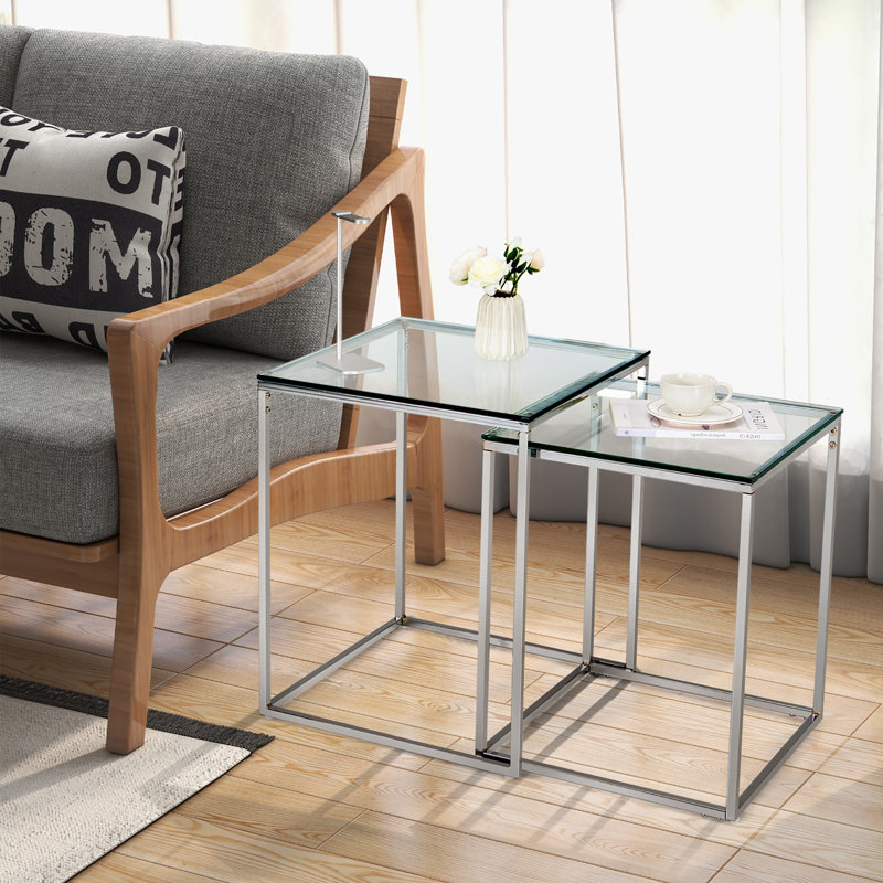 Merlemont Glass Top Nesting Tables