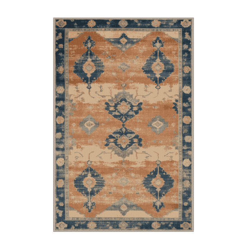 Tapis brun lavable à la machine, Rectangulaire 2 pi x 3 pi