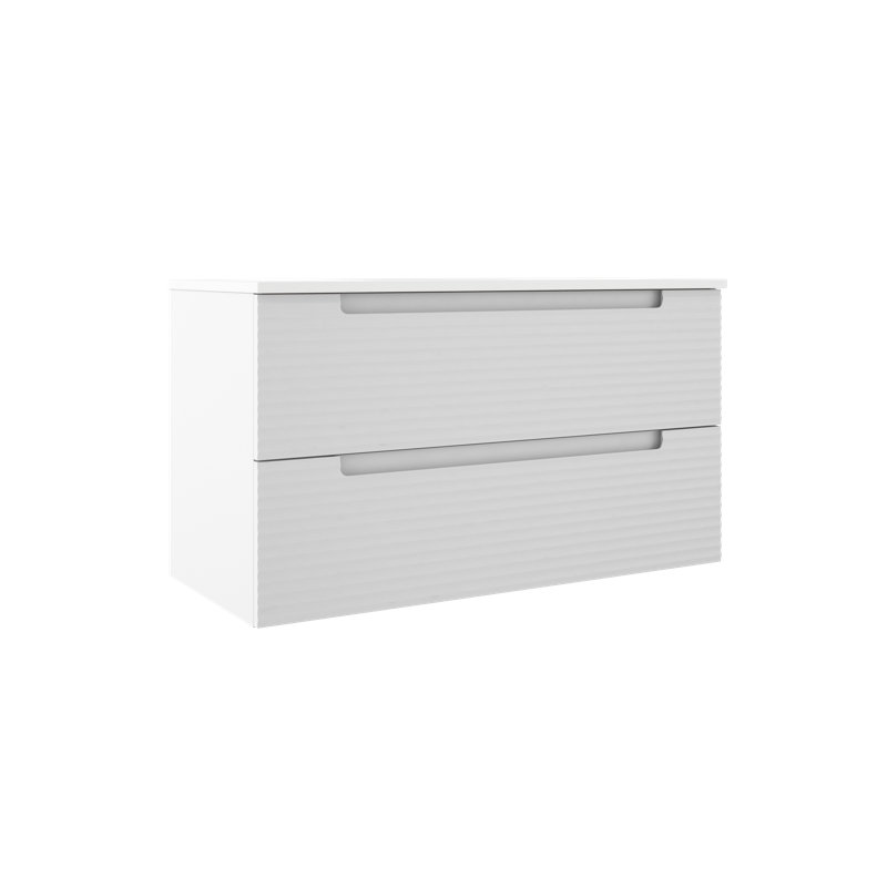 Moncler 40'' Single Bathroom Vanity with Ceramic Top, White