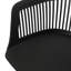 Chaise Dahlia - Extérieur. Polypropylène noir résistant aux intempéries. Courbe élégante. H 33 po x l 22,5 po x P 21,5 po. Cadre stable