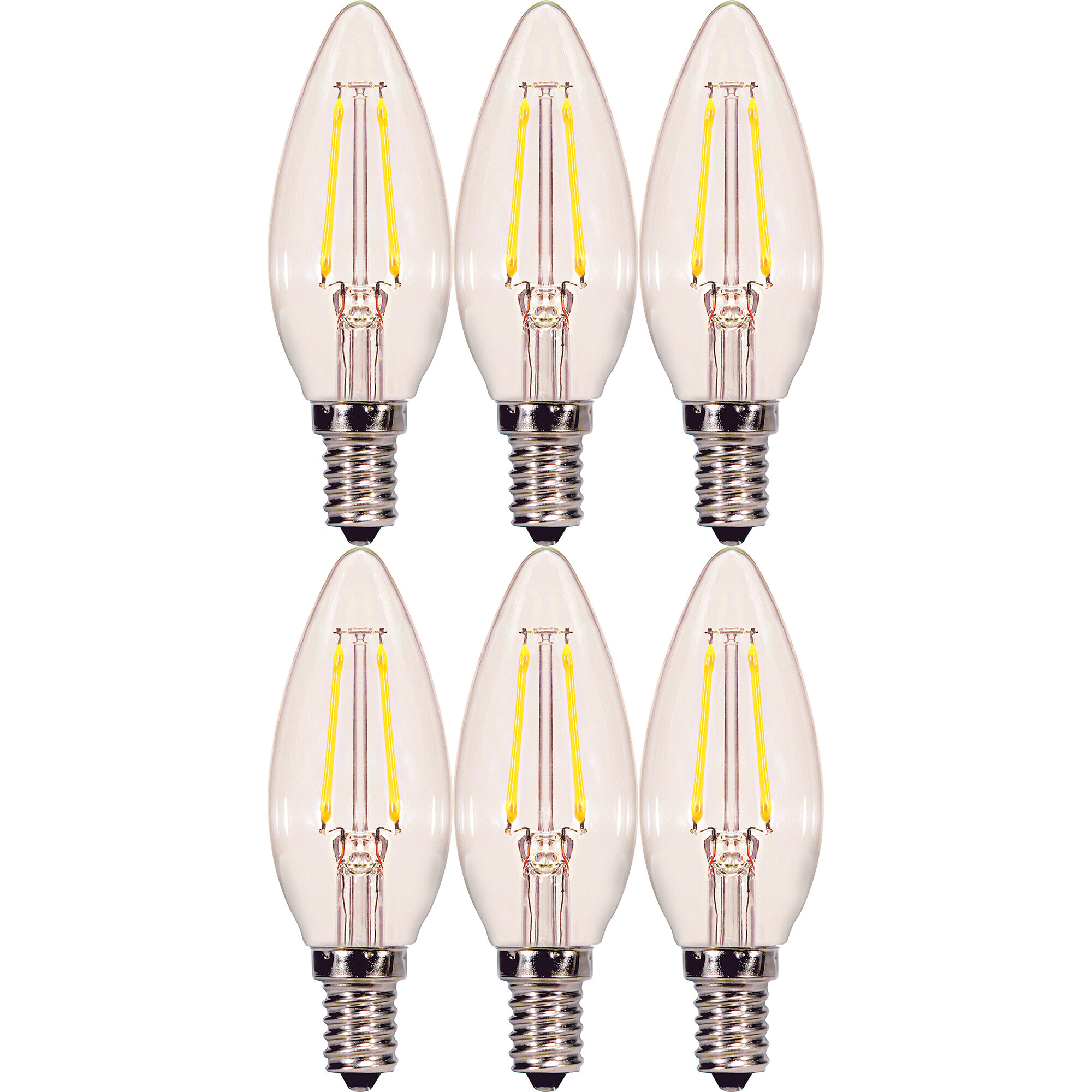 25 Watt Equivalent T6 E12/Candelabra 3000K LED Bulb