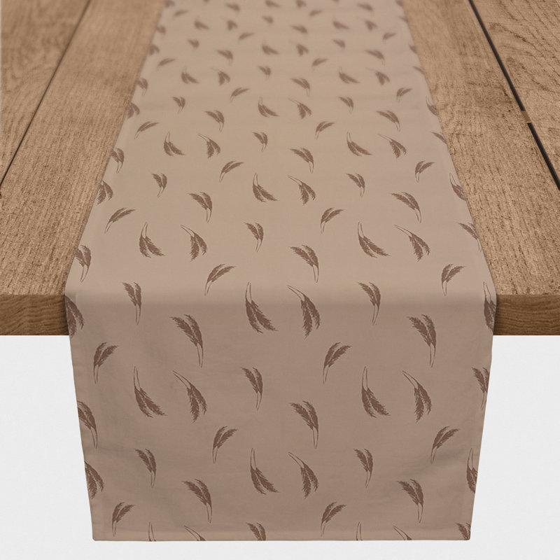 Chemin de table Brezhane, 72 po x 16 po, Orange