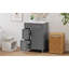 Meuble-lavabo 24 po avec lavabo en céramique, 2 tiroirs, 1 porte à fermeture en douceur-1628650271