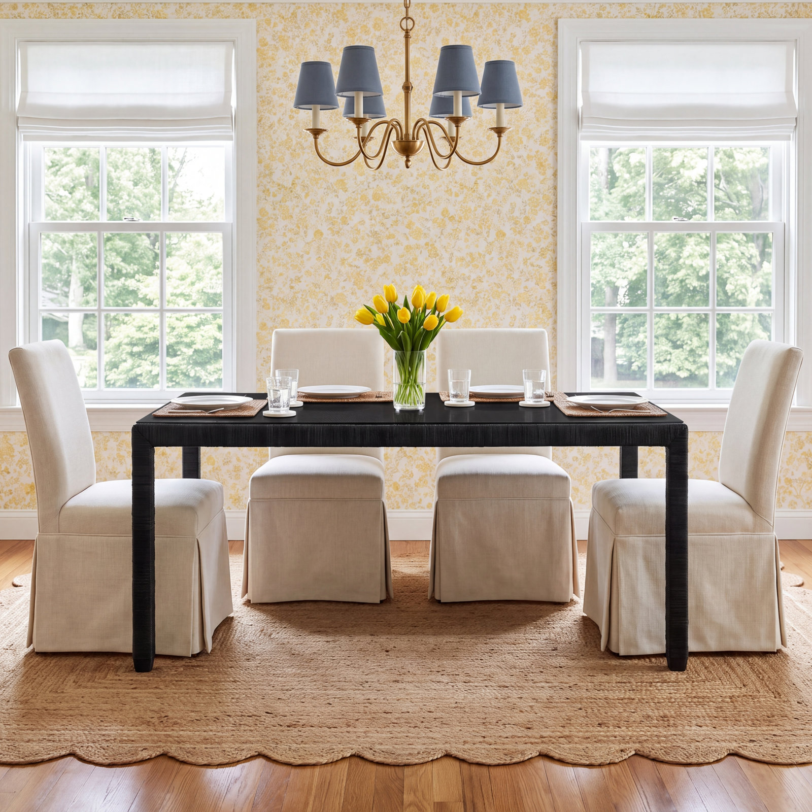 Glinda 72 " Dining Table, Black