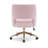 33'' H Boucle Upholstered Rolling Task Chair-662484176