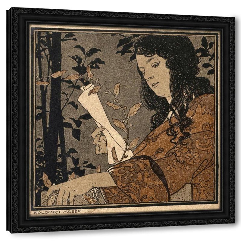 Lesendes Maädchen (vers 1910), H 20 po x l 20 po