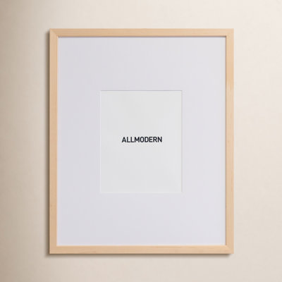 Capullo Wood Matte Picture Frame with Mat
