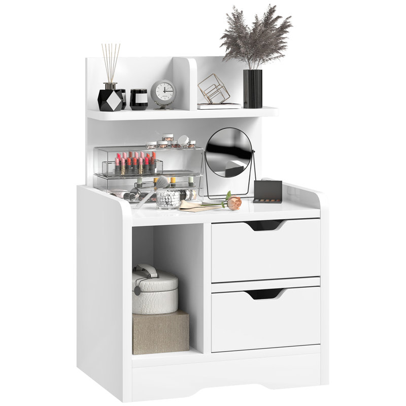 40cm W Manufactured Wood Bedside Table