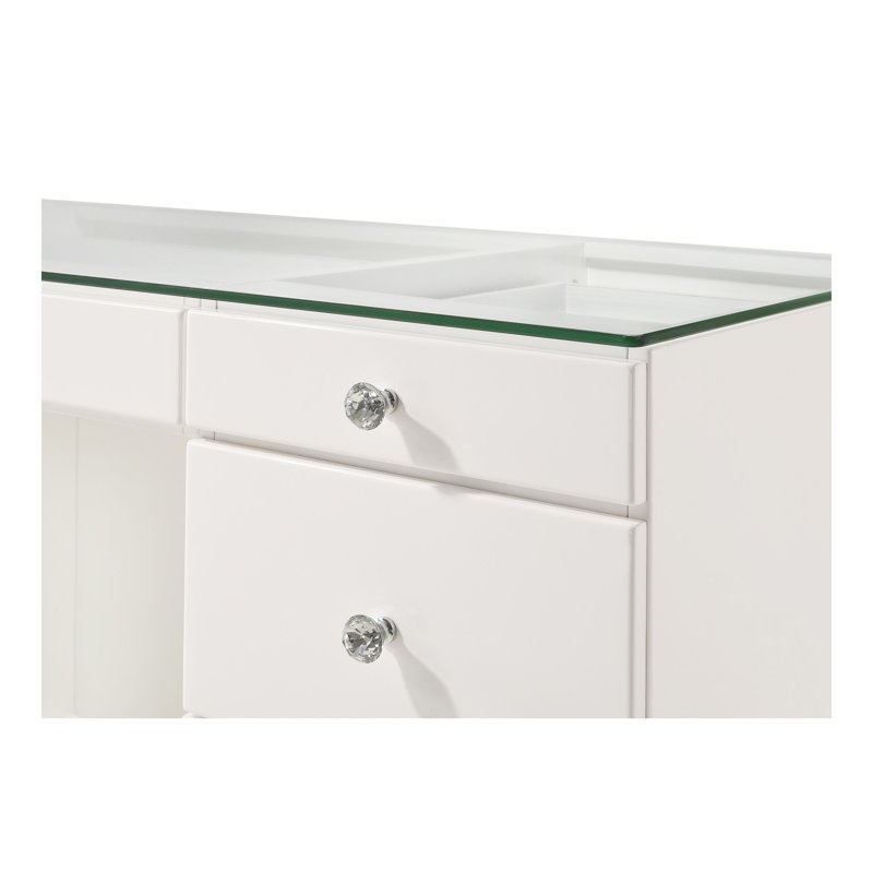 Meuble-lavabo 1 pièce 1 pièce Glam, Blanc