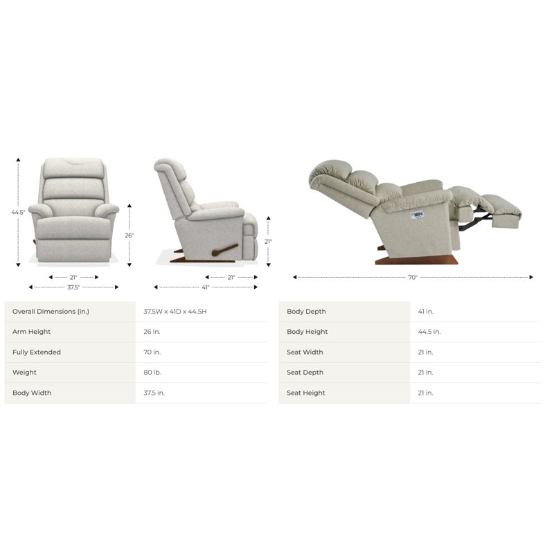 Astor Rocking Recliner with i-Clean® Fabric, Earth Polyester Blend, Manual, Rocker