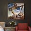 Art mural, impression sur toile tendue avec haricots cuits par Salvador Dali (cadre en bois de couleur mince, 28 po x 28 po)-1308345300