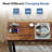 Console Table with Outlet, 63 Inch Sofa Table with Charging Station-118661774-118661776
