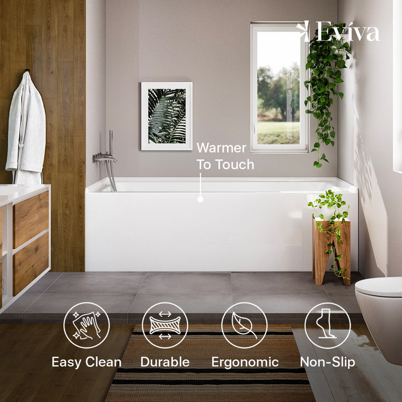 Swiss x Drop-In Bathtub, Left
