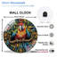 Horloge murale perroquet sur cadran avec chiffres - 12 po