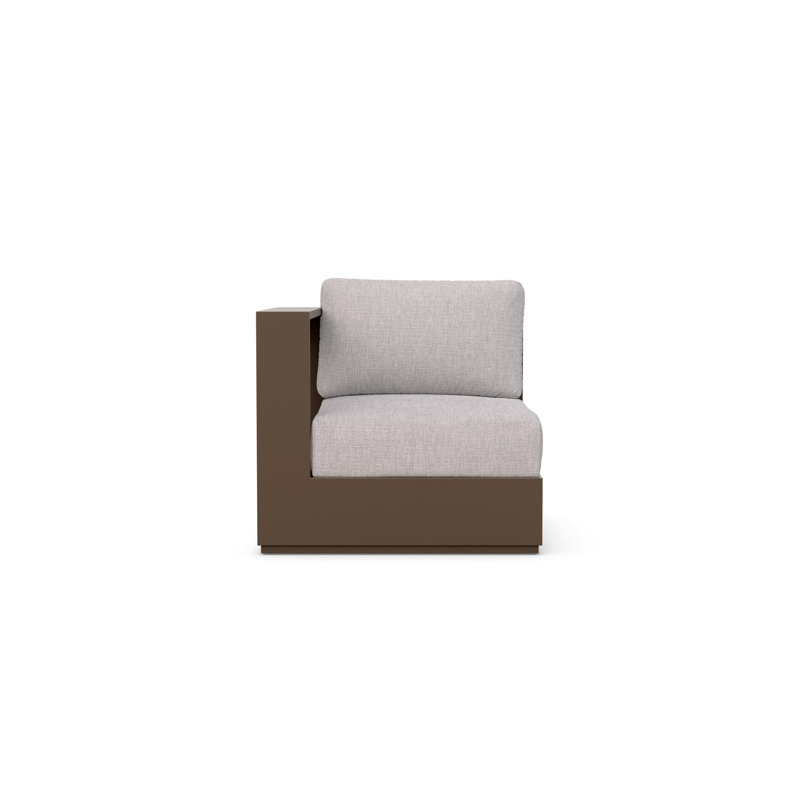 Sydney Right Arm Chair Bronze + Fawn Cushion, Bronze, Fawn