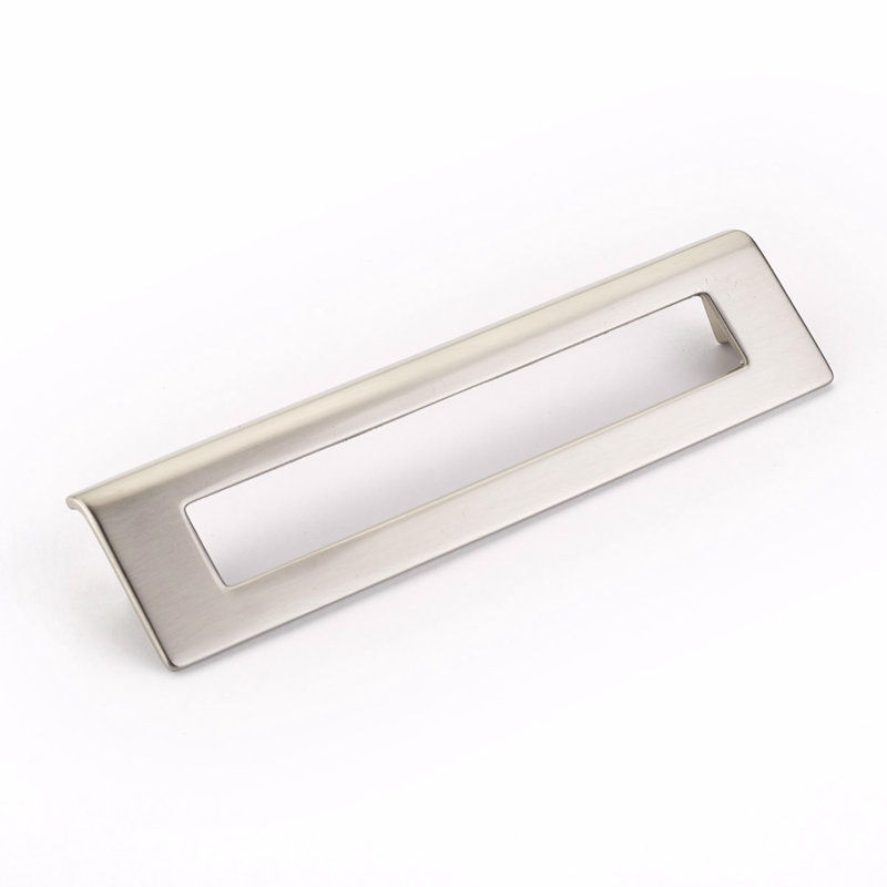 Finestrino Finger Pull, Satin Nickel