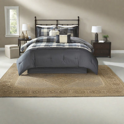 Farmhouse Queen Bedding Set, Polyester Comfort, Cozy Cabin Style