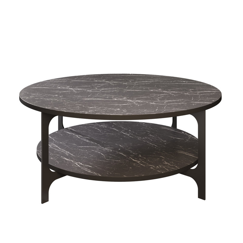 Versy Coffee Table with Storage, Black, Bendire
