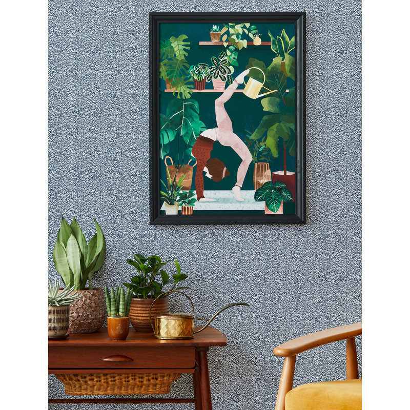 Soul Indigo Animal Print Wallpaper, Blue