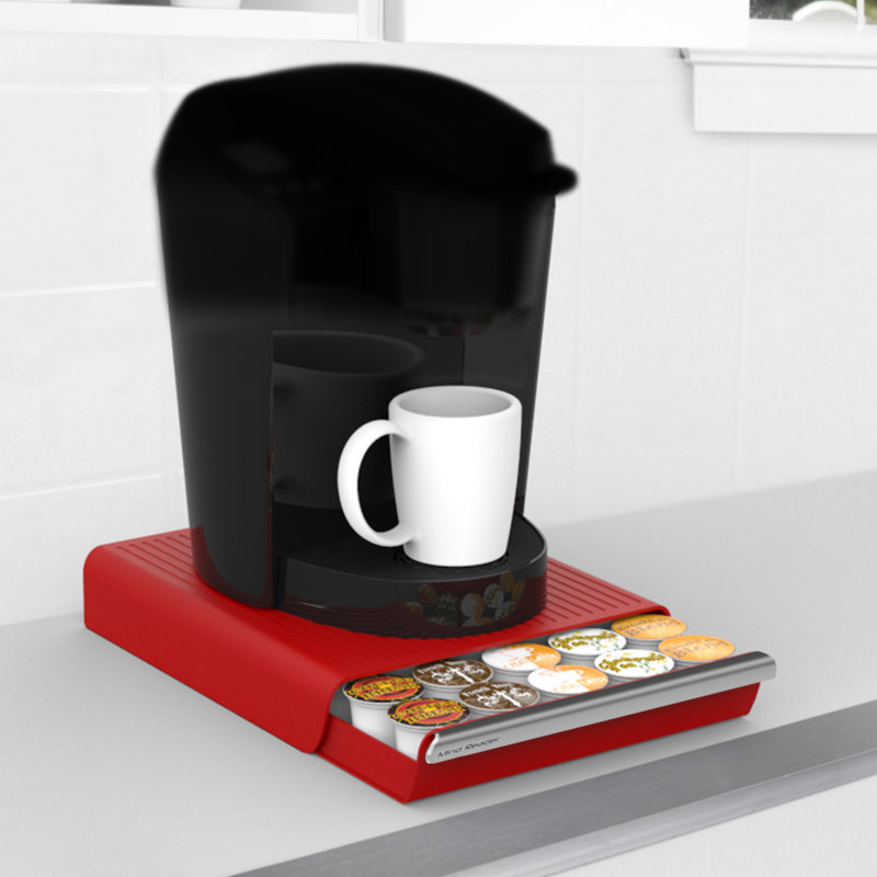 Mind Reader Coffee Pod Storage, Red