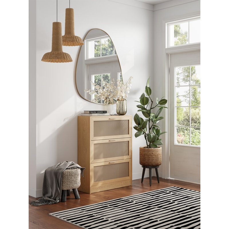 16 paires de rangement pour chaussures, Naturel