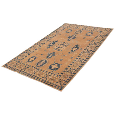 Alanny One-of-a-Kind Rectangle 6'6" X 10' 1990's Wool Area Rug Brown