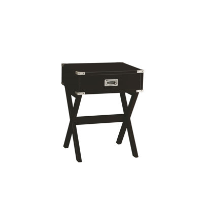 Babs Black Finish Accent Table