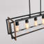 Lustre rectangulaire à 5 lumières pour îlot de cuisine