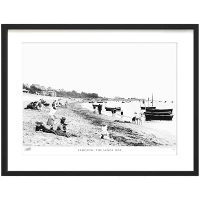 Exmouth, The Sands 1890 - Single Picture Frame Print
