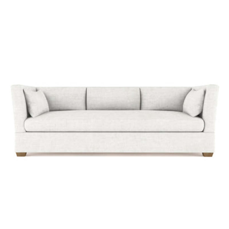 Rivington Flare Square Track-Arm Sofa, 31" H x 96" W x 37" D, Box Weave Linen Haze, Weathered