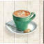 «Wake Me Up Coffee» par Danhui Nai, art sur toile (ensemble de 4)