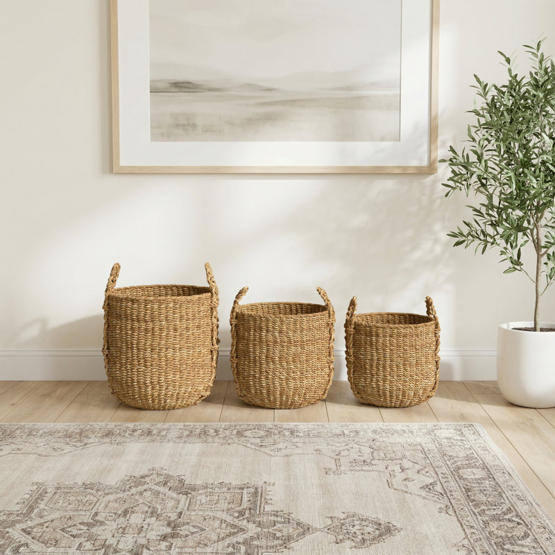 Charton 3 Piece Seagrass Basket Set