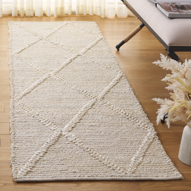 Martha Stewart Hand Woven Jute Geometric Rug, Runner 2'3" x 8'