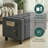 45.3" Storage Ottoman Benches, 3.14" Thicker Upholstered End of Bed Bench With 30 Gallons Hidden Compartment & Side Pocket,for  Bedroom,Living Room, Entryway,Dark Gray-1996025679