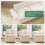 Canapé modulaire rembourré en velours côtelé Wynter-303940182